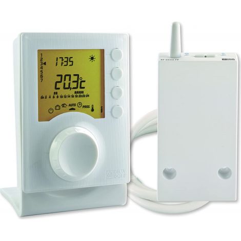 Delta Dore – Thermostat programmable chauffage Tybox 1137 – sans fil – 2 niveaux de consigne – programmation journalière personnalisable – grand écran rétroéclairé — photo 3