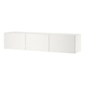 2026 Meuble TV mural 3 portes blanc mat