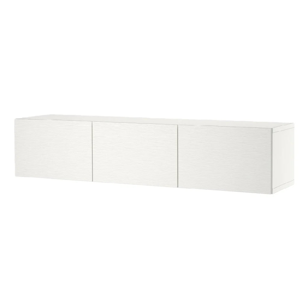 2026 Meuble TV mural 3 portes blanc mat