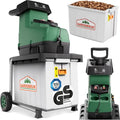 Broyeur de végétaux silencieux 3100 W Broyeur de jardin avec bac de ramassage 60L Branches 45 mm — photo 1