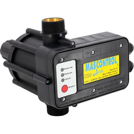Jetly – Accessoire de pompe de jardin – Raccordement 1''1/4 – Monophasé 230V – Presscontrol Mascontrol - Sans câble — photo 1