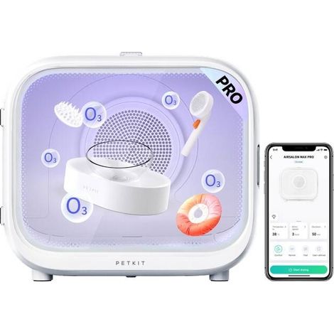 Petkit – Sèche-cheveux intelligent pour animaux – Ultra-silencieux 42 dB – Désinfection à l'ozone – Capteurs thermiques – Circulation d'air 360° — photo 1