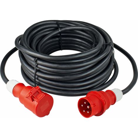 Rallonge électrique triphasée CEE 32A 22kW – 25m – H07RN-F 5G4 – IP44 — photo 1