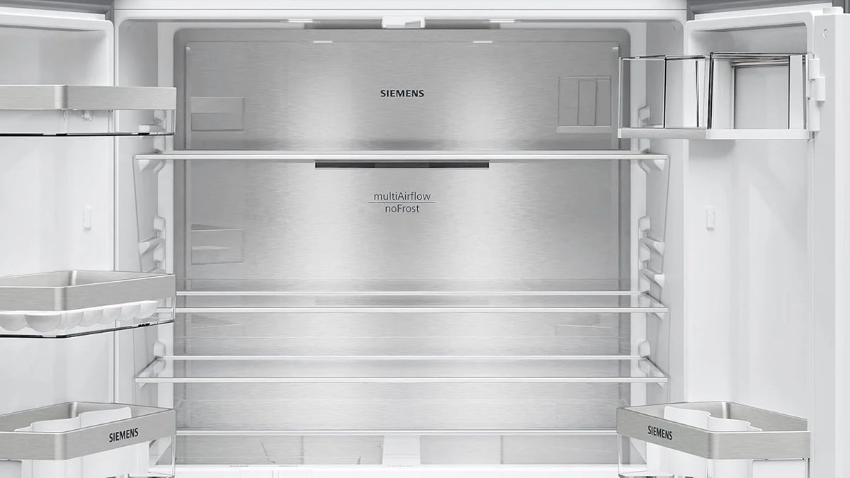 2026 SIEMENS KF96NVPEA iQ300 Multi-Door-Kühlschrank, 183 x 91 cm, 405 L Kühlen & 200 L Gefrieren, hyperFresh längere Frische