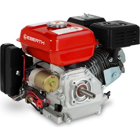Eberth – Moteur thermique essence 6,5CV 196cc 4T arbre 19mm – Démarrage électrique E-Start – Compatible avec pompes et tracteurs — photo 1