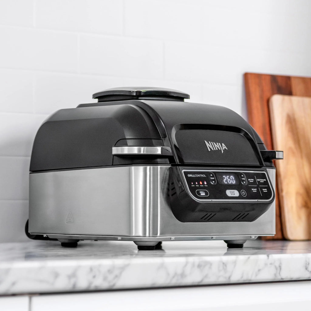 2026 Ninja Foodi Grill & Air Fryer, 5,7L, 5 Fonctions de Cuisson Air Fry, Grille, Cuit, Rotis et bien plus, Pièces Lavables a