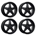 4 x Katana KR03 Matte Black Wheels 5x114.3 18x8 +40et Racing Performance Rims