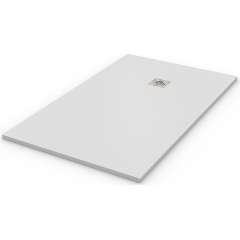 Receveur de douche extra plat QUARTZ Blanc Ral 9003 80x90 — photo 3