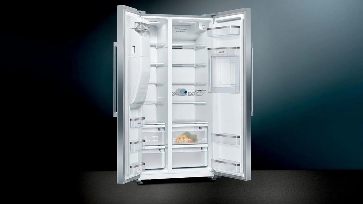 2026 SIEMENS KF96NVPEA iQ300 Multi-Door-Kühlschrank, 183 x 91 cm, 405 L Kühlen & 200 L Gefrieren, hyperFresh längere Frische