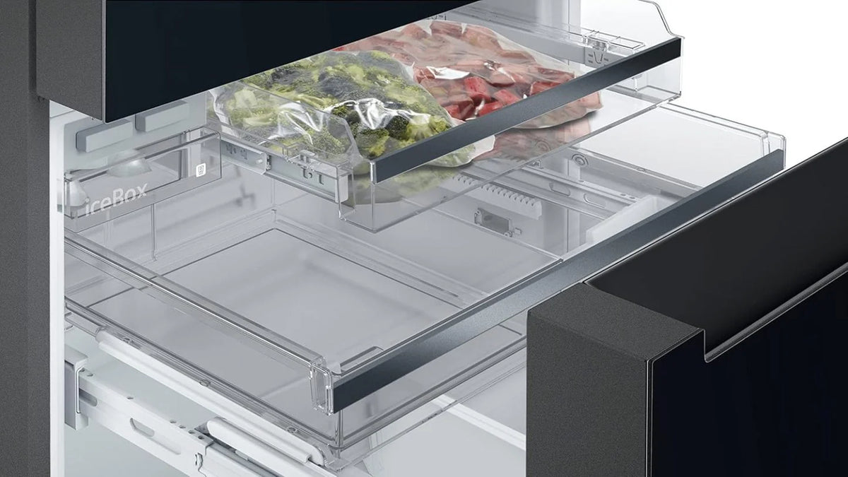 2026 SIEMENS KF96NVPEA iQ300 Multi-Door-Kühlschrank, 183 x 91 cm, 405 L Kühlen & 200 L Gefrieren, hyperFresh längere Frische