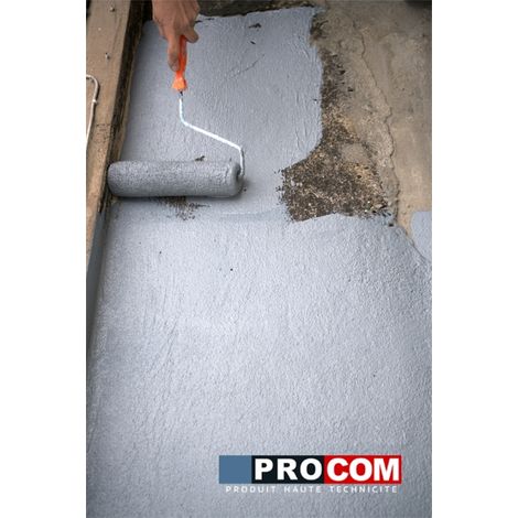 Procom – Peinture d'étanchéité pour terrasse circulable – Résine souple pour béton et carrelage – Résiste aux intempéries et à la circulation piétonne – 10 litres — photo 4