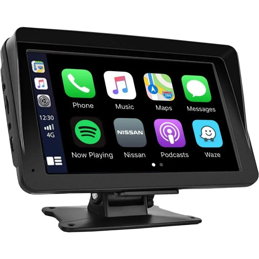 2026 Ecran compatible avec la technologie Carplay et Android + caméra de recul 12/24V(Noir)