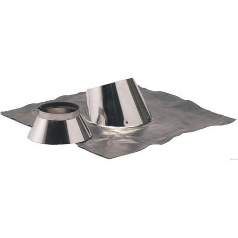 TEN – Solin de toit inox 5° à 30° – Collet d'étanchéité inclus – Diamètre 125-180 mm – Compatible avec tuile et ardoise — photo 2