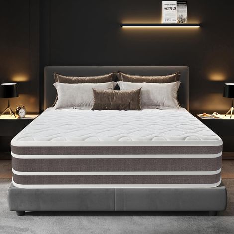 Yidatong – Matelas ressorts ensachés 140x190 cm – Épaisseur 27 cm – Confort mi-ferme – 7 zones de confort – Mousse à mémoire de forme respirante — photo 2