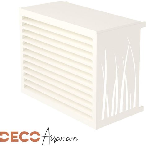 Cache climatiseur DECOAirco Blanc crème - Taille M (H85, L105, P55-70cm) — photo 1