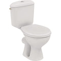 Porcher – Pack WC Noe sans bride – Cuvette en porcelaine vitrifiée – Sortie horizontale – Réservoir à alimentation latérale – Mécanisme de chasse 3/6L — photo 1