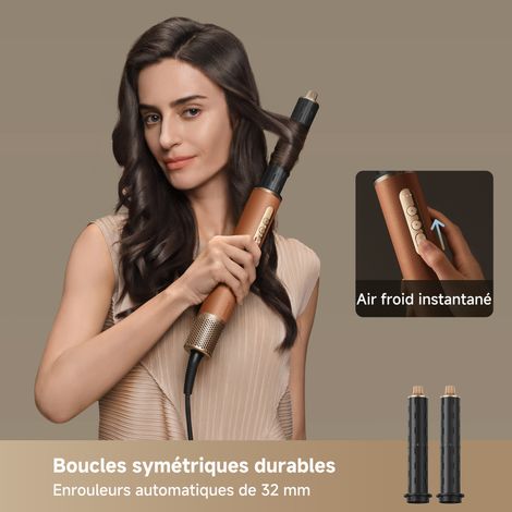 Dreame – Brosse soufflante à chaleur 1300 W – Longueur câble 2,8 m – Pour cheveux lisses et brillants – Technologie de coiffage avancée — photo 2