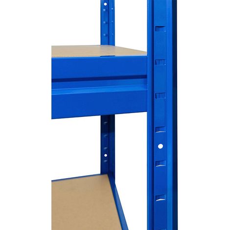 Mammut – Rayonnage étagère charge lourde tôle d'acier 4 étagères 1500 kg – Dimensions 200 x 180 x 60 cm – Montage facile – Système modulable — photo 2