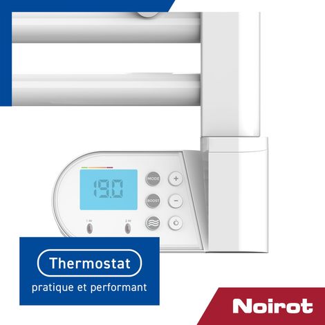 Radiateur sèche-serviettes à inertie fluide NOIROT Flobain Neo 500W blanc — photo 4