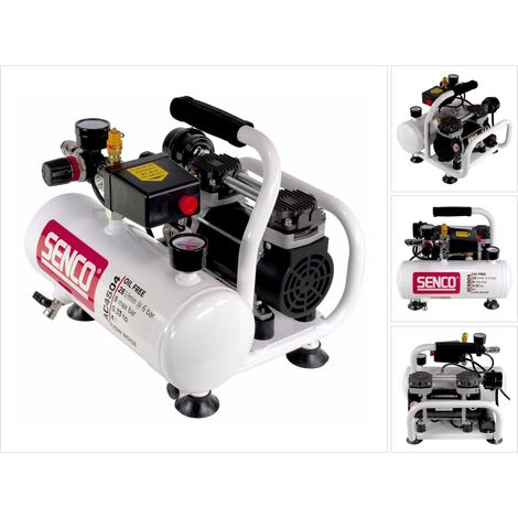 Senco – Compresseur d'air sans huile 4L – Débit 32 l/mn à 6 bar – Ultra portable et léger – Idéal pour clouage et agrafage — photo 6