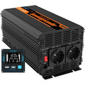 Edecoa – Convertisseur de tension 12V à 220V 3000W – Onde sinusoïdale modifiée – Télécommande et 2 ports USB – Compatible panneaux solaires — photo 1