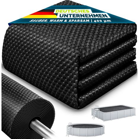 Tillvex – Couverture solaire de piscine 400 µm rectangulaire 800 x 400 cm – Film solaire découpable – Réduction évaporation 90% – Chauffage écologique — photo 1