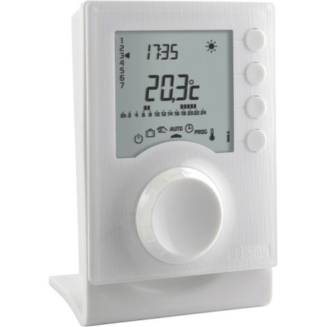 Delta Dore – Thermostat programmable chauffage Tybox 1137 – sans fil – 2 niveaux de consigne – programmation journalière personnalisable – grand écran rétroéclairé — photo 2
