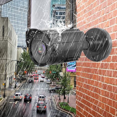 Eosnow – Système de surveillance de sécurité sans fil LCD 7 pouces – Wi-Fi 4 canaux – Vision nocturne – Enregistrement sur carte mémoire 32 Go - WIFI 4 CH — photo 5