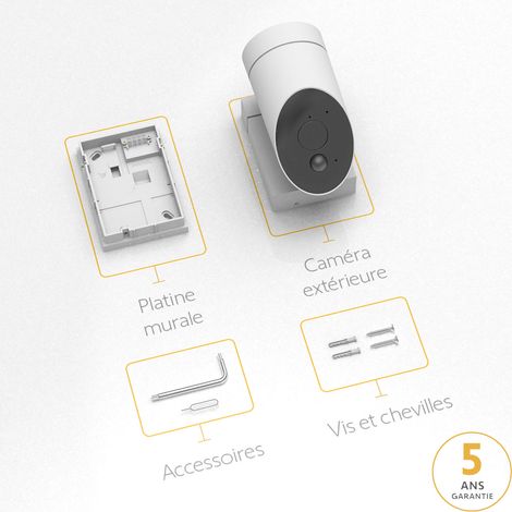 SOMFY 1875319 - Outdoor Camera blanche - Caméra de surveillance extérieure wifi — photo 2