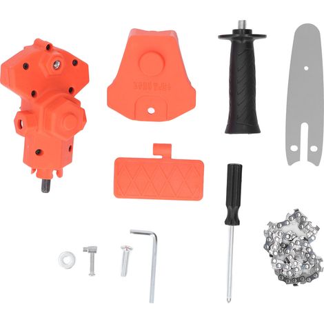 Perceuse électrique à adaptateur de scie, tête de Conversion, tronçonneuse Portable Orange