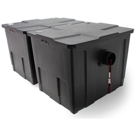 SunSun CBF-350B Filtre Biologique de Bassin ou d’étang 2 chambres - 830 x 515 x 395 mm - capacité max 60000 l / débit 8000 l/h - raccords Ø 20 mm, Ø 40 mm - Filtration eau à grand débit — photo 6