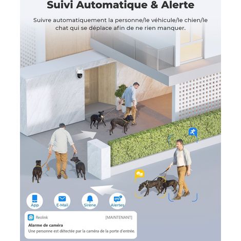 Reolink – Caméra de surveillance WiFi 4K 8MP PTZ – Zoom 6X – Détection humaine/véhicule/animal – Vision nocturne couleur – Suivi automatique — photo 5