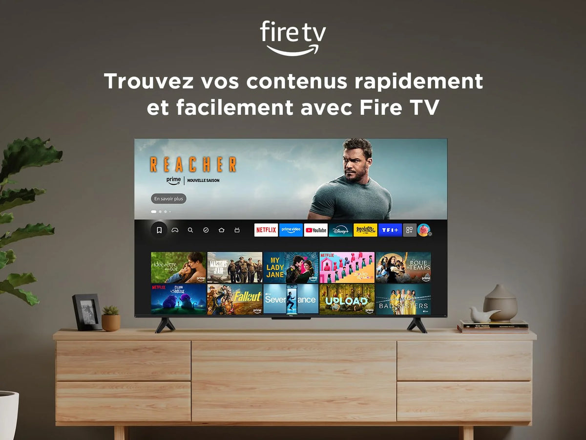 2026 TCL 43T6C Fire TV 43 Pouces QLED 4K UHD Smart TV, HDR (Multi-Format), Dolby Atmos, Motion Clarity, vocale Alexa