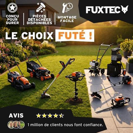 Tondeuse gazon batterie 40V (2X20V) - FUXTEC FX-E1RM20 - largeur 33cm 2 batteries Li-Ion 2Ah, double chargeur 2,4A, bac 35L — photo 5
