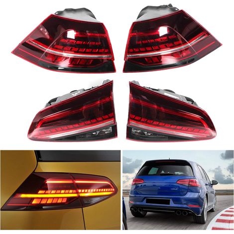 Eosnow – Feux arrière LED dynamiques rouge foncé – Étanchéité IP67 – Installation plug and play – Compatible MK7/7.5 R 2013-2020 — photo 3