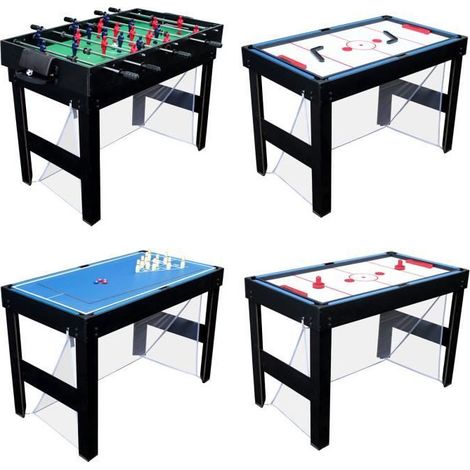 Happy Garden – Table de ping pong multi-jeux 20 en 1 – Dimensions L 106,6 x l 61 x H 80,5 cm – Structure MDF – Pour usage intérieur et extérieur — photo 3