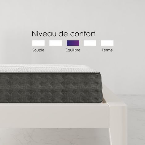 Iztoss – Matelas mémoire de forme 180x200cm – Épaisseur 15 cm – 7 zones de confort – Mousse haute densité respirante – Soutien ergonomique — photo 4