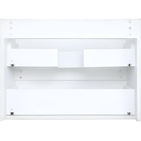 Mob-In – Meuble sous vasque 60 cm SORRENTO – 2 tiroirs de rangement – Panneau de particules mélaminé – Installation facile — photo 4
