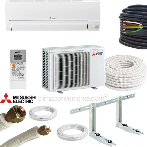 Climaconveniente – Climatiseur réversible mural split fixe 12000 BTU – Mono-split 3.5 kW MSZ-HR35VF MUZ-HR35VF – A++ – Kit d'installation 5 mètres — photo 1