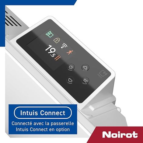 Radiateur à inertie sèche NOIROT Tectonia horizontal 1000W blanc — photo 4