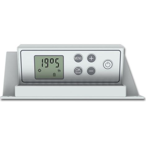 Carrera – Sèche-serviette électrique 1000W – Verre LCD blanc – Programmation hebdomadaire – Thermostat précis 0.1°C – IP24 pour salle de bain — photo 4