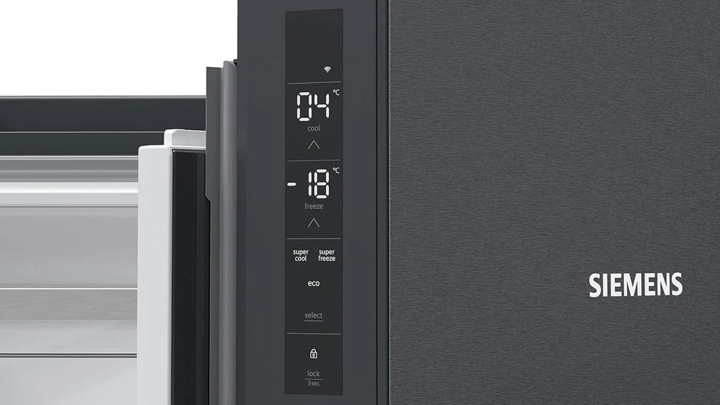 2026 SIEMENS KF96NVPEA iQ300 Multi-Door-Kühlschrank, 183 x 91 cm, 405 L Kühlen & 200 L Gefrieren, hyperFresh längere Frische