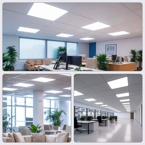 Dalle LED 40W lot de 12 pcs EUROPALAMP - Blanc Neutre 600x600 - Haute Luminosité - 4000K — photo 2