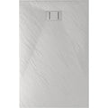 Idralite – Receveur de douche à encastrer blanc effet pierre 90x120 cm – Extraflat 2,6 cm – Acrylique et résine polyester – Installation ras du sol — photo 1