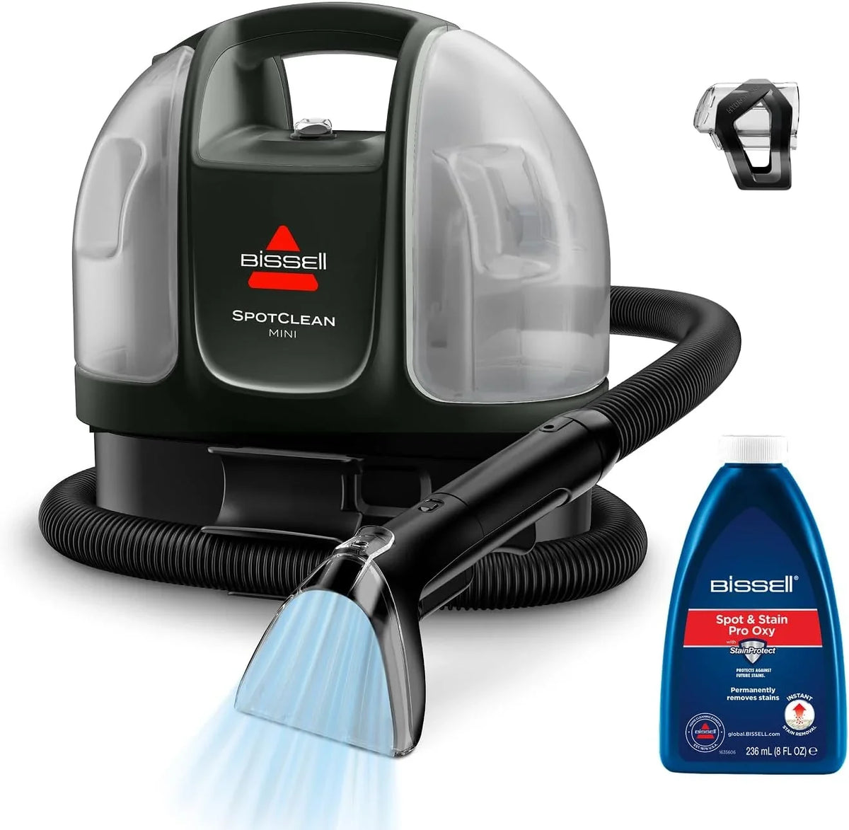 2026 BISSELL SpotClean Mini Shampouineuse Filaire, Nettoyeur Tapis Portable, Idéal pour les Nettoyages Rapides, Compact et Lé