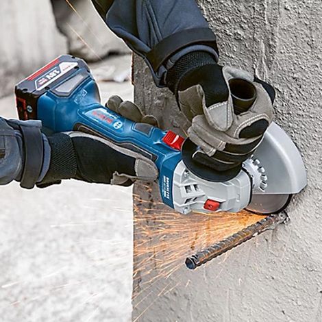 Meuleuse Brushless 18V BOSCH 125mm GWS 18V-7 - machine nue - 06019H9001 — photo 2