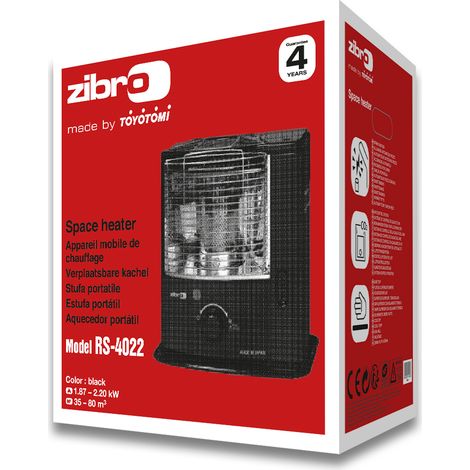 Zibro – Poêle à pétrole à mèche 2,2 kW – Autonomie 17,5h – Surface 14-32 m2 – Allumage automatique – Système de contrôle CO2 — photo 3
