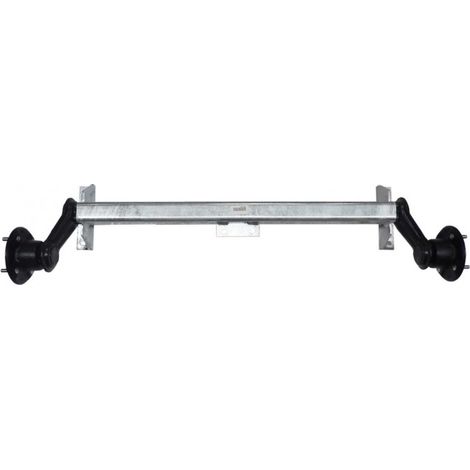Maxter – Essieu non freiné 450KG – Moyeux 4 trous entraxe 115 mm – Longueur 985 mm – EAB 942 mm pour remorque — photo 1