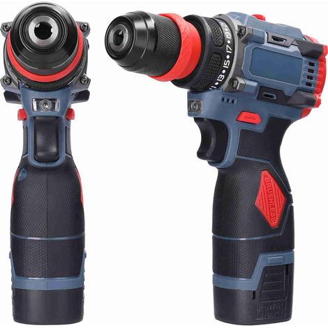 Perceuse-visseuse sans fil 16,8V 2-en-1, moteur sans balais, couple 21Nm, pour installation d’appareils électroménagers, de meubles et réparation automobile et électronique