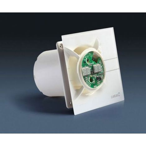 Ventilateur axial de salle de bains E-100 GTH – Débit 90 m3/h – Ultra silencieux 17 dB – Capteur d'humidité intégré – Installation murale ou plafond – Cata — photo 5